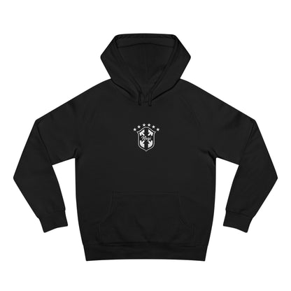 Emblem Chest Hoodie — 'Joga Bonito' Script Back