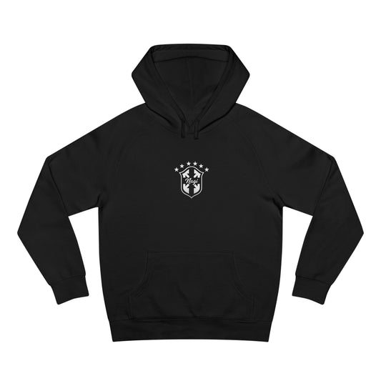 Emblem Chest Hoodie — 'Joga Bonito' Script Back
